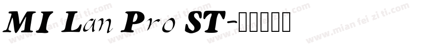 MI Lan Pro ST字体转换